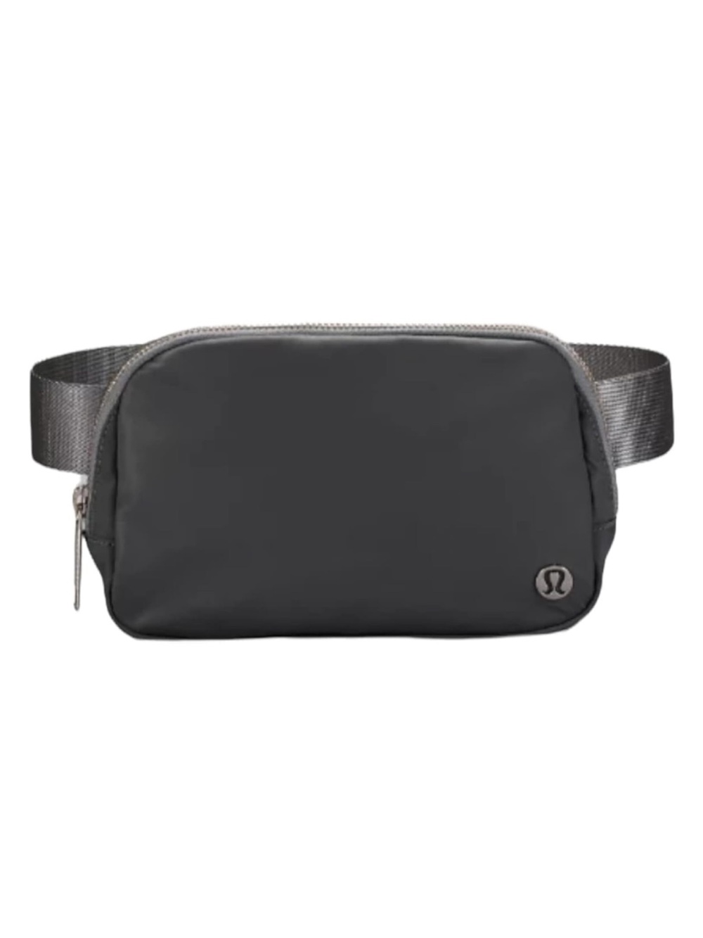 lululemon Everywhere Belt Bag 1L Asphalt Grey w/ Silver crossbody fanny pack